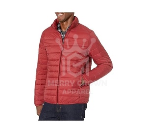 แจ็กเก็ตขนปลาปักเป้ามีซิปปิดยาวและให้ความอบอุ่นสำหรับฤดูหนาวของผู้ชายแจ็กเก็ตขนเป็ดคุณภาพสูงสไตล์ลำลองออกแบบได้ตามต้องการ - Product Image 1