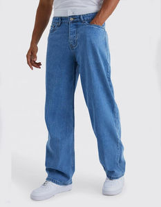 Jeans de Mezclilla Casuales Estampados 2025, Ecológicos, Fabricante Personalizado, Alta Calidad, Estilo Vintage, Corte Recto y Holgado, OEM - Product Image 1