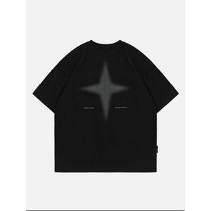 T-shirt en tricot surdimensionné noir personnalisé pour les filles les plus tendances Articles de fête de pique-nique féminin avec motif papillon - Product Image 2