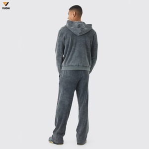 Pantalones de chándal acampanados informales de alta calidad personalizados para hombre, pantalones de chándal acampanados con cintura elástica de retazos para hombre - Product Image 5