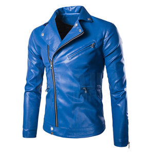 Veste en cuir slim pour homme, manches longues, séchage rapide, respirante, haute qualité, mode décontractée, vente chaude - Product Image 1