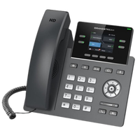 Téléphone IP Grandstream GRP2612, 4 lignes, écran LCD couleur, audio HD, téléphone de bureau VoIP de qualité professionnelle