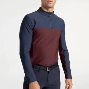 Haut de base layer équestre pour homme de haute qualité, manches longues, tissu léger, respirant, chemise d'équitation, vente en gros - Product Image 1