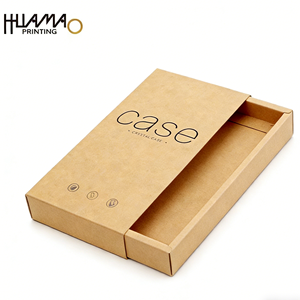 Eco-Friendly Brown Kraft Paper <b>Box</b> For Mobile Phone Case Retail Packaging OEM paper <b>box</b> With Logo Printing Case Packaging - Product Image 2