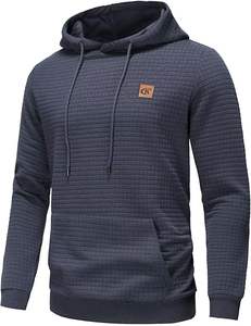 Sudadera con Capucha para Hombre, Personalizada con Logotipo, Forrada, de Invierno, Manga Larga, Tejido Jersey, Teñido, Secado Rápido, 100% Poliéster, Color Sólido, Venta al Por Mayor - Product Image 2