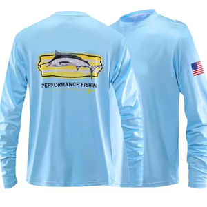 เสื้อตกปลาเสื้อเจอร์ซีย์ตกปลาโลโก้ออกแบบได้ตามต้องการ - Product Image 5