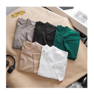 T-Shirt décontracté à manches courtes pour femmes teint en fil tricoté multi-taille longueur régulière anti-boulochage tenue quotidienne décoration de Logo personnalisé - Product Image 3