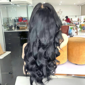 Pelucas de color negro ondulado de cabello crudo de alta calidad de cabello humano vietnamita 2025 - Product Image 3