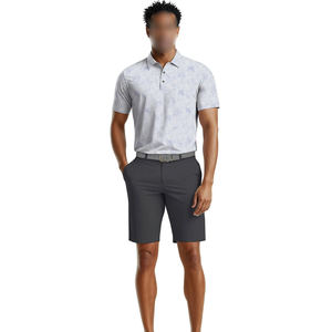 Tissu tissé durable et léger évacuant l'humidité avec service OEM Qualité supérieure Nouvelle arrivée Maillot de golf à manches courtes pour hommes - Product Image 3