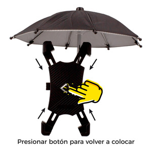 Soporte para Teléfono Móvil con Forma de Mini Paraguas para Motocicleta - Colores Surtidos - Product Image 5