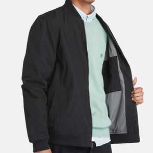 Chaqueta Bomber de poliéster/algodón de alta calidad para hombre, cuello redondo, secado rápido, mangas completas, impresión personalizada, Frente, invierno, con capucha - Product Image 3