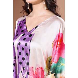 ชุดเดรสตัวสั้นผ้าซาตินนุ่มของผู้หญิงชุดลาเวนเดอร์ Luxe - Product Image 5