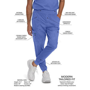 Pantalones Médicos para Hombre en Nuevos Colores y Diseños, Pantalones Deportivos Médicos, Uniformes de Hospital Cómodos, Pantalones Médicos Elegantes. - Product Image 3
