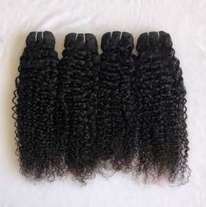 T.G T.G526 Extensions de cheveux humains vierges non traités 100% Remy, double trame machine, bouclés profonds, noir naturel, origine Punjab, toutes catégories - Product Image 2