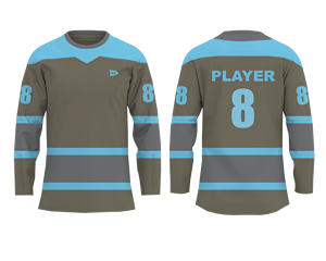 Maillot de hockey de couleur personnalisée Sportswear avec numéro 100% Maillot de hockey sur glace imprimé en polyester - Product Image 4