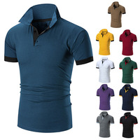 Chemises pour hommes en coton uni, coupe ajustée, respirantes, à manches courtes, pour l'été, avec logo personnalisé brodé ou imprimé, fabrication OEM