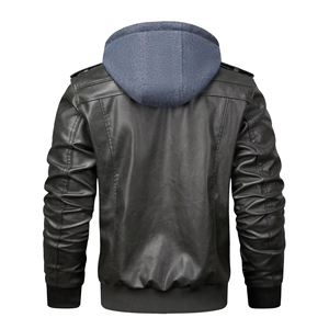 Vente en gros Vestes d'aviateur en satin de luxe pour hommes en peau de mouton noire avec nouveau design personnalisé et logo avant à motif de camouflage - Product Image 4