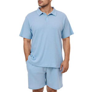 Vente en gros Ensemble de jogging grande taille pour hommes High Street Gym Fitness Shorts Chemise Ensemble Été Oversize avec LOGO personnalisé Caractéristiques thermiques - Product Image 4