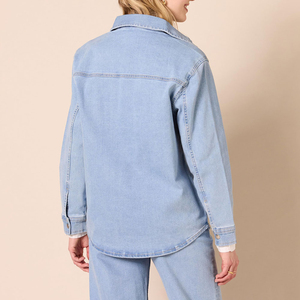 Vestes en jean pour femmes Vente en gros de vestes en jean de haute qualité Veste en jean surdimensionnée délavée à l'acide pour femmes Design Denim Regular Wear - Product Image 2