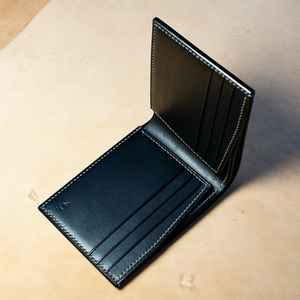 Premium Durable Leather Bi Fold Wallet <b>Slim</b> Genuine Leather RFID Blocking <b>Purse</b> For Men Classic BFW-0148 - Product Image 1