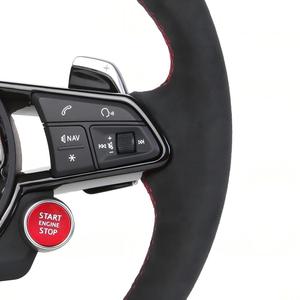 Volante de gamuza R8 para <span class=keywords><strong>Audi</strong></span> A4L Q5L A6L Q3 A7 A8L Q7 <span class=keywords><strong>S4</strong></span>, directo de fábrica, gran descuento, en stock - Product Image 2
