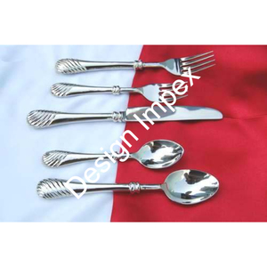 New Exquisite Design Metal Cutlery <b>Set</b> Premium Quality Finished <b>Dinnerware</b> Decorative Stainless Steel Silverware <b>Set</b> Cutleries - Product Image 4