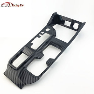 Kits de Interior de coche con aspecto de carbono ABS, pegatina de cubierta de Panel de portavasos de Control Central para <span class=keywords><strong>Nissan</strong></span> Sunny Sylphy Sentra B18 2020-2023 - Product Image 3