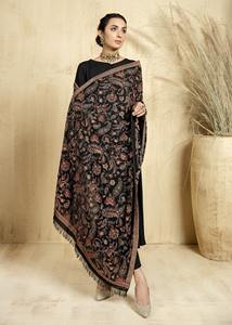 Wholesale Design Your Own <b>Ladies</b> Wool <b>Shawl</b> With Long Length Factory Direct Supplier Women Wool <b>Shawl</b> in Solid Color - Product Image 6