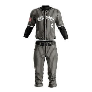 Uniforme de béisbol de 6 botones de alta calidad, camiseta y camiseta de béisbol con impresión personalizada 2024 a precio razonable - Product Image 1