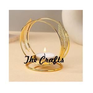 Porte-bougie au design avantageux, fait main en fer noir, pour mariage et décoration intérieure. - Product Image 6