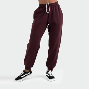 Pantalons de vêtements personnalisés du fabricant-100% coton French Terry Plain Distressed Surdimensionné Joggers Taille élastique Saison d'hiver - Product Image 6