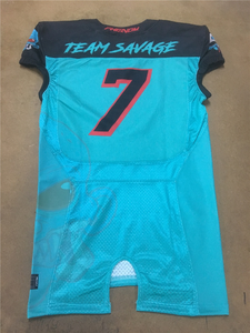 Diseño libre transpirable Unisex fútbol americano Jersey conjuntos de manga corta de verano de talla grande para adultos - Product Image 5