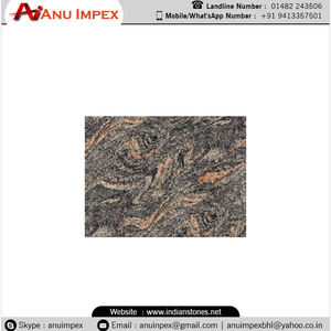 หินแกรนิต Paradiso bash-สีน้ำตาลกับเส้นเลือดสีเทาทองเหมาะสำหรับปูพื้นนำเสนอในบล็อกแผ่นและกระเบื้อง - Product Image 3