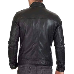 แจ็คเก็ตหนังแฟชั่นผู้ชายขายส่ง แจ็คเก็ตหนังแท้แฟชั่นผู้ชาย แจ็คเก็ตหนังซิปเท่ห์ แฟชั่นปี 2026 - Product Image 5