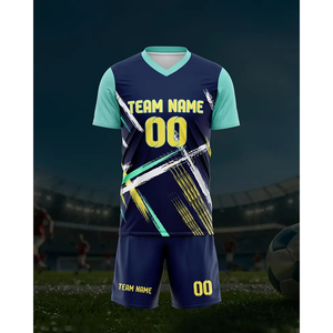 Costume de Football de haute qualité hommes nom et numéro personnalisés maillot adulte nouvel étudiant compétition équipe formation uniforme sportif - Product Image 3