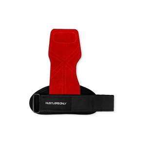 Correas de Muñeca Ajustables Antideslizantes de Cuero Rojo MILITARY FITNESS para Ejercicios de Dedos, Levantamiento de Pesas y Fortalecimiento de Manos - Product Image 4