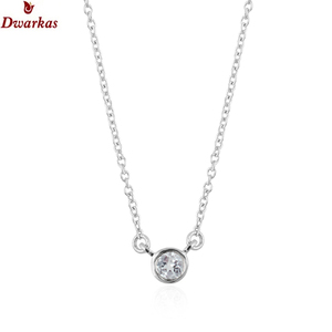 Design classique cercle uni charme 925 collier en argent sterling cadeau ses bijoux pour hommes femmes - Product Image 5