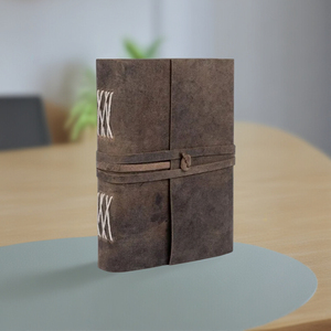 Diario de cuero Vintage bohemio para escritura artística y dibujo cuaderno de bocetos hecho a mano con borde de cubierta diario personal regalo - Product Image 2