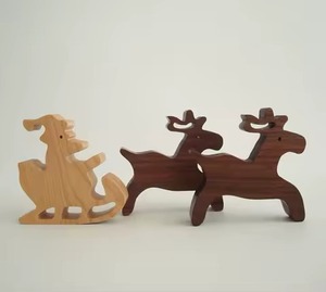 Centro de mesa de Reno de decoración de mesa de Metal festivo para mesa de comedor de Navidad y estilo de fiesta de vacaciones - Product Image 1