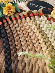 Extensions de cheveux humains Yaki droites vietnamiennes vierges 100% les plus vendues Extensions de cheveux bruts à cuticule complète de couleur claire de haute qualité - Product Image 2