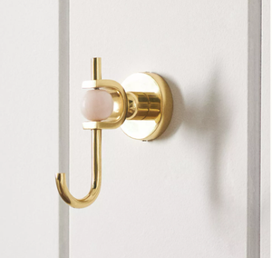 Elodie Brass <b>Bath</b> Hook <b>towel</b> hook paper holder Cloth Hook <b>Towel</b> Hangger Hanging hardware required Brass resin Imported - Product Image 6