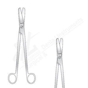 Ciseaux utérins Dubois, finition mate, 270 mm de long, acier chirurgical inoxydable, certifiés CE, fabricant d'instruments au Pakistan - Product Image 1