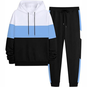 Conjuntos Deportivos de Felpa Estampados de 2 Piezas para Otoño e Invierno, 100% Algodón, Trajes de Jogging para Hombre con Logotipo Personalizado, Venta al Por Mayor - Product Image 1
