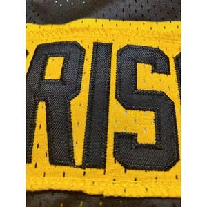 Camiseta de fútbol americano para hombre, camiseta transpirable de manga corta, uniforme de rugby de malla bordada, ropa de fútbol americano - Product Image 6