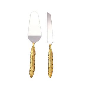 2026 Stainless Steel Golden Luxury <b>Cake</b> <b>Server</b> And Knife With Handmade Handle Design <b>Cake</b> Decoration And <b>Server</b> In Lowest Price - Product Image 6