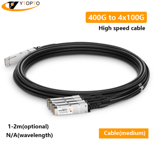 QSFP DD 01M 2M 400g 4x100G ขั้วต่อ PVC หุ้มฉนวน OM2/OM3/OM4 LC 5g พร้อมประกัน3ปี DAC - Product Image 2