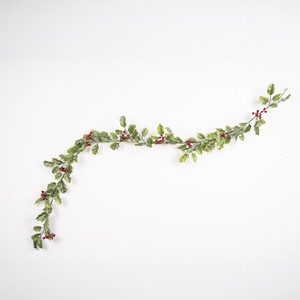 Christmas Festoon Garlands Wreaths 160cm Synthetic <b>Material</b> Traditional Style Washable <b>Red</b> Berries for Wall Mount Festive Decor - Product Image 1