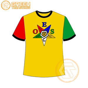 T-shirt Ordre de l'étoile de l'Est en gros Vêtements en jersey de coton T-shirt OES respirant de haute qualité Vêtements grecs pour femmes - Product Image 4