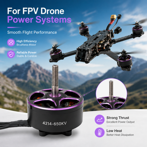 Motor sin Escobillas FPV 4214 650KV de Alto Torque y Alta Eficiencia para Drones UAV de Largo Alcance, Carreras y Freestyle - Product Image 3
