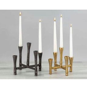 Bougeoir Design à 5 bras en or ou plusieurs couleurs avec tailles personnalisées pour la décoration de mariage et de festival à la maison - Product Image 6